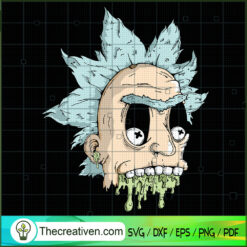 Rick Head Skull SVG, Rick And Morty SVG, Cartoon Movie SVG