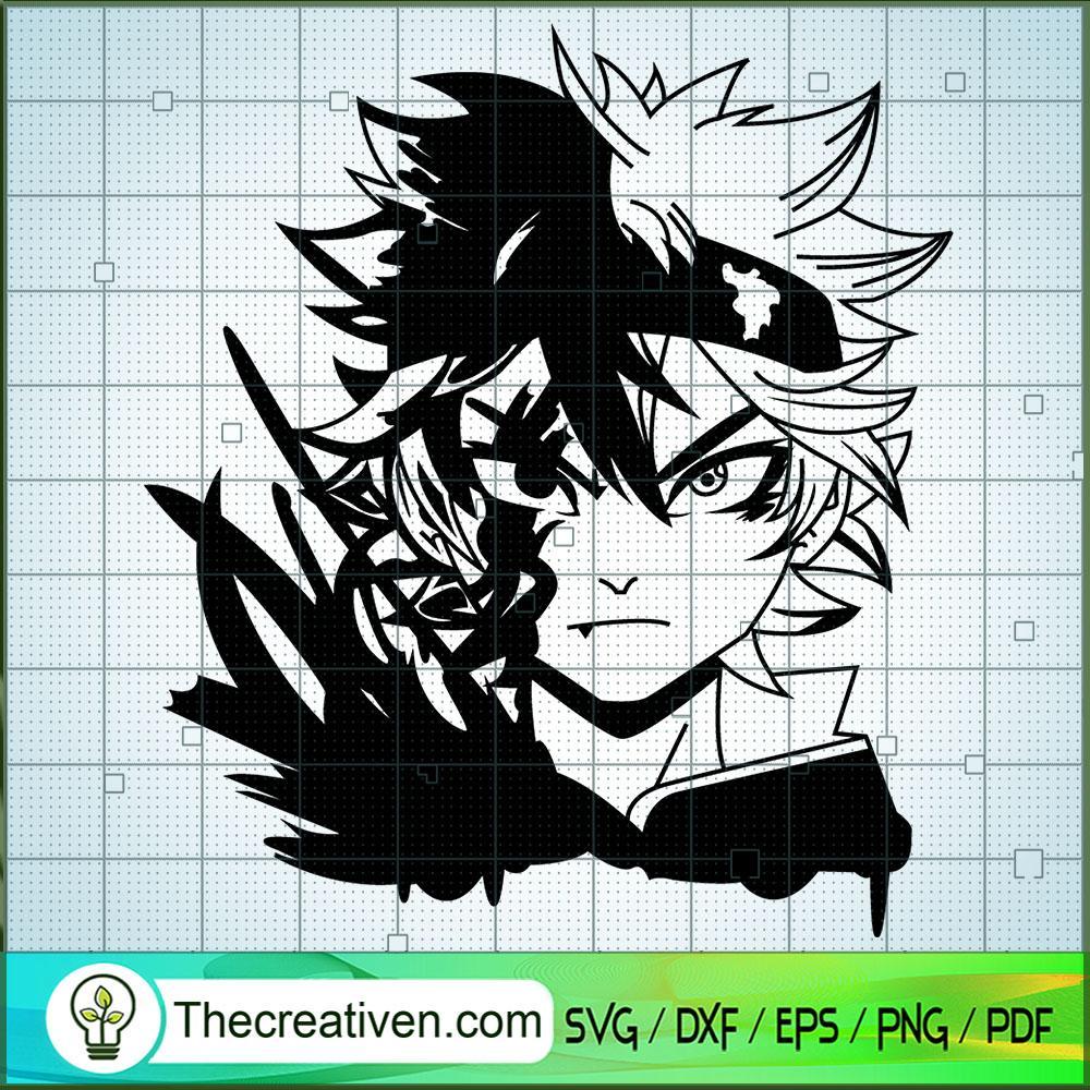 asta half svg black clover svg anime svg premium original svg cut files