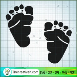 Baby Feet SVG Free, SVG Free, Free SVG For Cricut Silhouette
