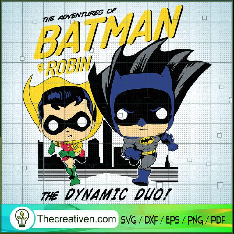 Batman and Robin: A Timeless Dynamic Duo Captured in SVG