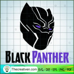 Black Panther Head SVG, Black Panther SVG, Avengers SVG, Marvel SVG