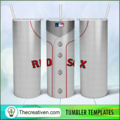 Boston Red Sox Skinny, 20oz Skinny Straight, MLB Full Tumbler Wrap, PNG Digital File