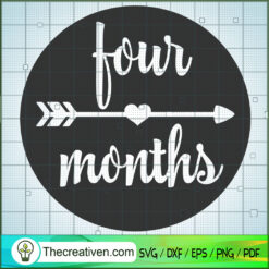 Four Month SVG Free, Birthday SVG Free, Free SVG For Cricut Silhouette