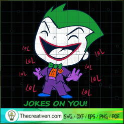 Funko Joker Jokes On You! SVG, Joker SVG, DC Comics SVG