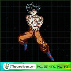 Goku Ultra Instinct SVG, Goku SVG, Dragon Ball SVG, Super Saiyan SVG