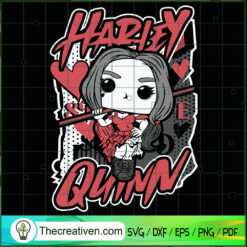 Cute Harley Quinn SVG, Harley Quinn SVG, DC Comics SVG