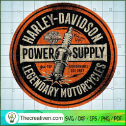 Harley Davidson Power Supply SVG, Harley Davidson SVG, Legendary Motorcyles SVG