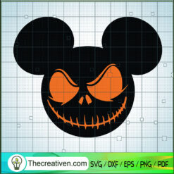 Mickey Halloween Smile SVG, Halloween SVG, Scary SVG, Oct 31 SVG