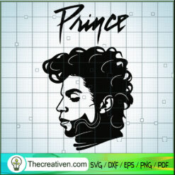 Prince Face New Hair SVG, Purple Rain SVG, Prince Rogers Nelson SVG