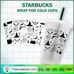 Magic Harry Potter Starbucks Cup SVG, Starbucks Cold Cup Full Wrap SVG