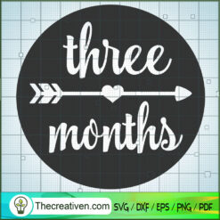 Three Month SVG Free, Birthday SVG Free, Free SVG For Cricut Silhouette