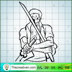 Zoro Take A Sword SVG, One Piece SVG, Anime Cartoon SVG