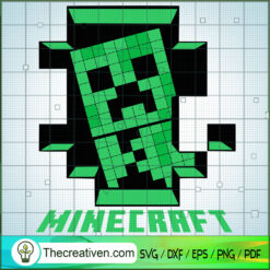Minecraft Creeper Appear SVG, Minecraft SVG, Gamer SVG