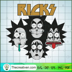 Ricks Kiss SVG, Rick and Morty SVG , Cartoon Movie SVG
