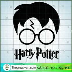 Harry Potter Head SVG, Harry Head SVG, Harry Potter SVG