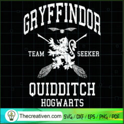 Gryffindor Quidditch SVG, Harry Potter SVG, Hogwarts Team Seeker SVG