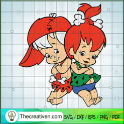 Flintstones Baby SVG, Cartoon SVG, Family SVG