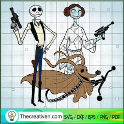 Jack And Sally Have The Gun SVG, The Terrorist Squad SVG, Halloween SVG