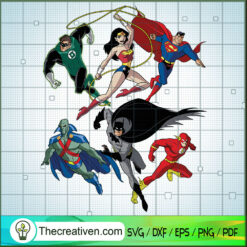 DC Heroes SVG, Justice League SVG, Super Man SVG