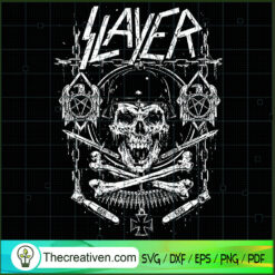 Slayer Skull Death SVG, Skull Death SVG, Horror Skull SVG