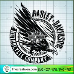 Motorcycle Cycles Harley Davidson SVG, Logo Harley Davidson SVG, Motorcycle Cycles Company SVG