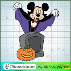 Mickey Mouse Vampire SVG, Disney Mickey Mouse SVG, Halloween SVG
