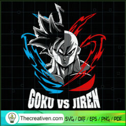Goku Vs Jiren SVG, Goku Half SVG, Dragon Ball Z SVG