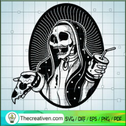 Skeleton Eat Pizza SVG, Skelton Drink SVG, Horor Nuns SVG, Halloween SVG