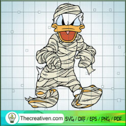 Mummies Donald Duck Angry SVG, Disney Donald Duck SVG, Halloween SVG