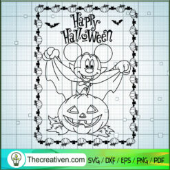 Disney Mickey Happy Halloween SVG, Mickey Pumpkin SVG, Walt Disney SVG, Halloween SVG