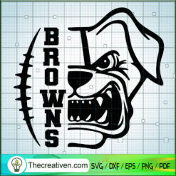 Browns Dog SVG, Browns Team SVG, Rugby Sport SVG
