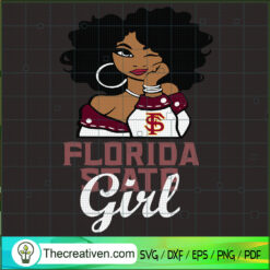 Black Girls Florida State SVG, National Football League SVG, NFL SVG, Afro Women SVG