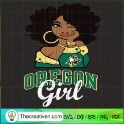 Black Girls Oregon SVG, National Football League SVG, NFL SVG, Afro Women SVG