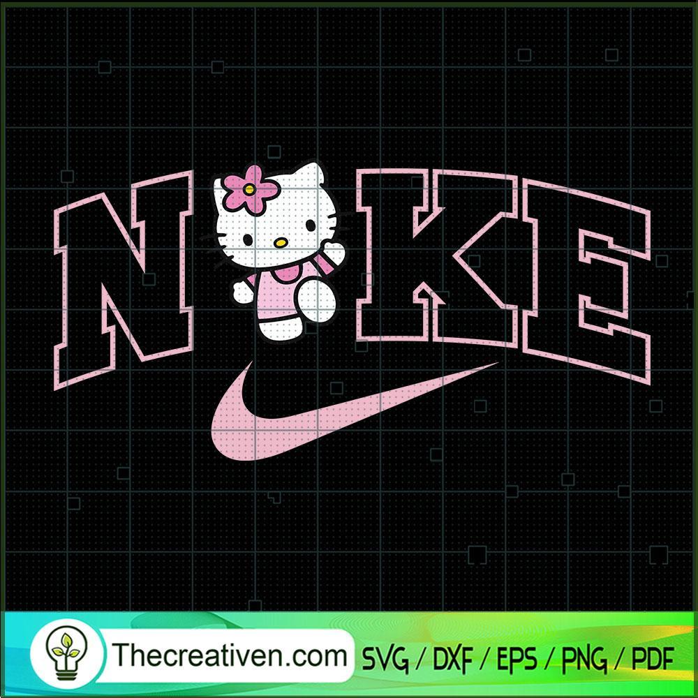Nike Kitty Swoosh Layered SVG, Kitty Nike Cricut File, Cut Files