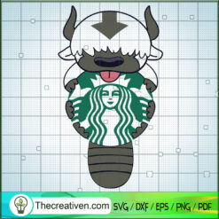 Appa Starbucks SVG, Appa SVG, The Last Airbender SVG
