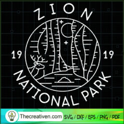 Zion National Park SVG, Zion SVG, National Park SVG