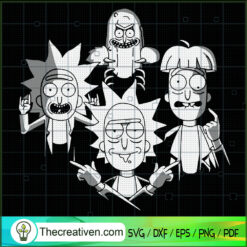 Rick And Morty Characters SVG, Rick SVG, Morty SVG, Cartoon SVG