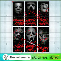 Halloween Horror Characters SVG, Horror SVG, Halloween SVG