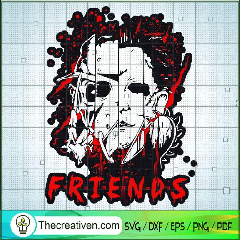 Horror Face Quartern SVG, Horror Characters SVG, Halloween Friends SVG ...