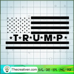 Trump USA Flag SVG, American SVG, Donald Trump SVG