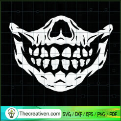 Horror Skull Smile SVG, Horror SVG, Halloween SVG