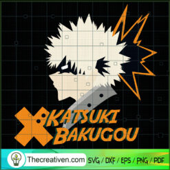 Katsuki Bakugou SVG, My Hero Academia SVG, Anime Cartoon SVG