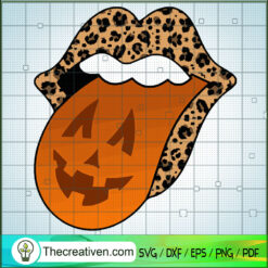 Pumpkin Tongue SVG, Halloween Tongue SVG, Halloween SVG
