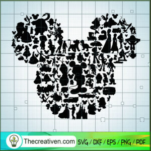 Mickey Disney Characters SVG, Disney Mickey SVG, Disney SVG - Premium ...