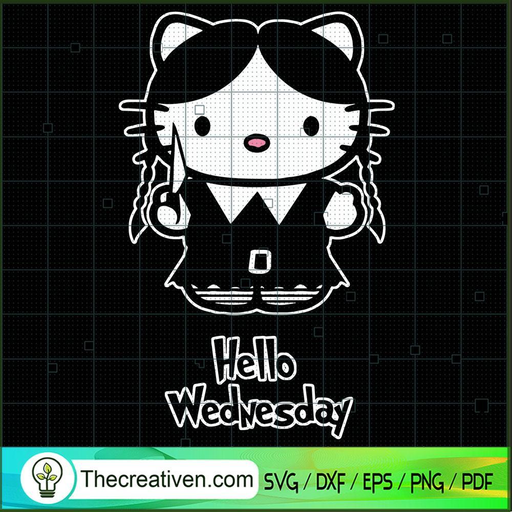 Hello Kitty Halloween Boo SVG, Hello Cats Horror Halloween SVG