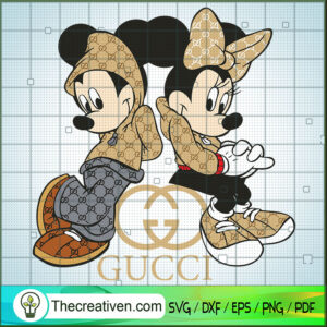 Mickey And Minnie Mouse SVG, Luxury Brand Gucci SVG, Disney Mickey SVG ...