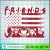 Halloween Friends Usa Flag 18076859