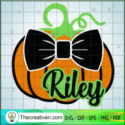 Pumpkin Riley SVG, Pumpkin Halloween SVG, Halloween SVG