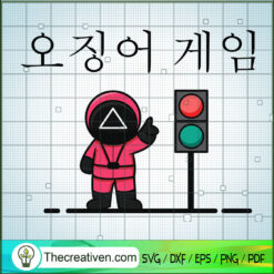 Squid Game Triangle Icon SVG, Squid Game SVG, Hot Movie Korean SVG