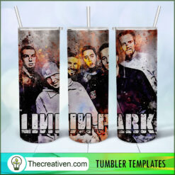 Linkin Park Band Full Tumbler Wrap, 20oz Skinny Straight, Skinny 20oz, PNG Digital File